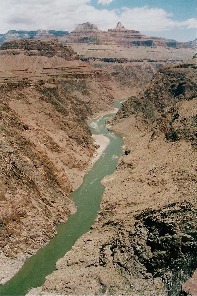 Inner Gorge And Colorado River From Overlook Near Mouth Of Mystery Canyon Looking East
